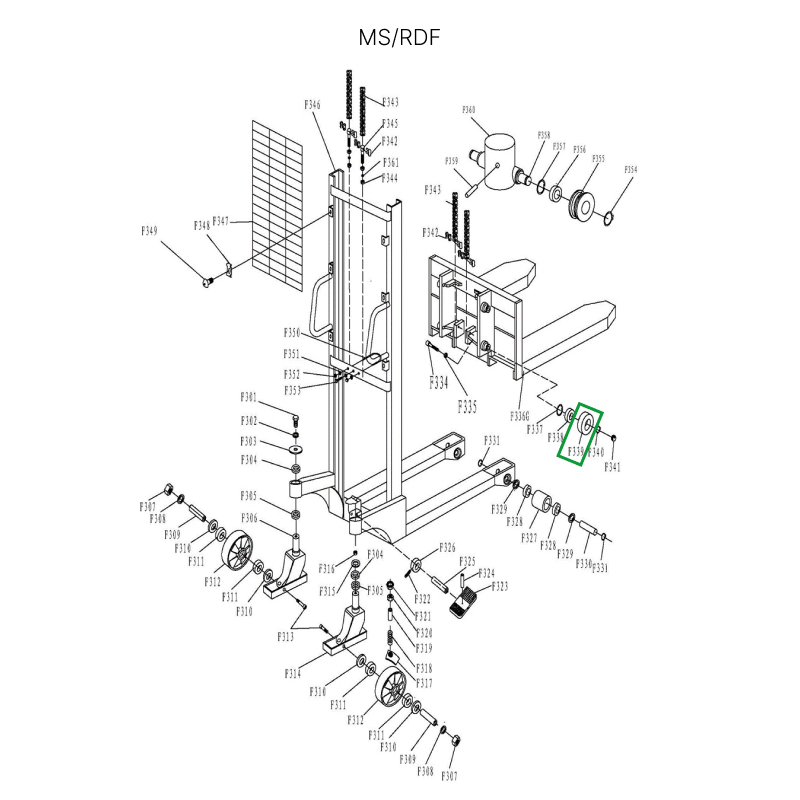 Ролик каретки для MS1016/RDF1016