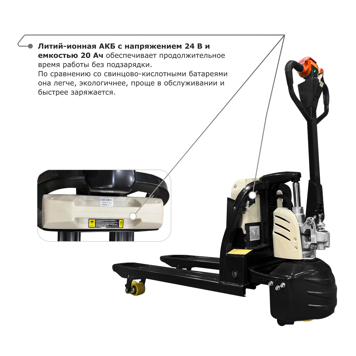 Самоходная тележка PROLIFT M2 SD15L (2 АКБ)