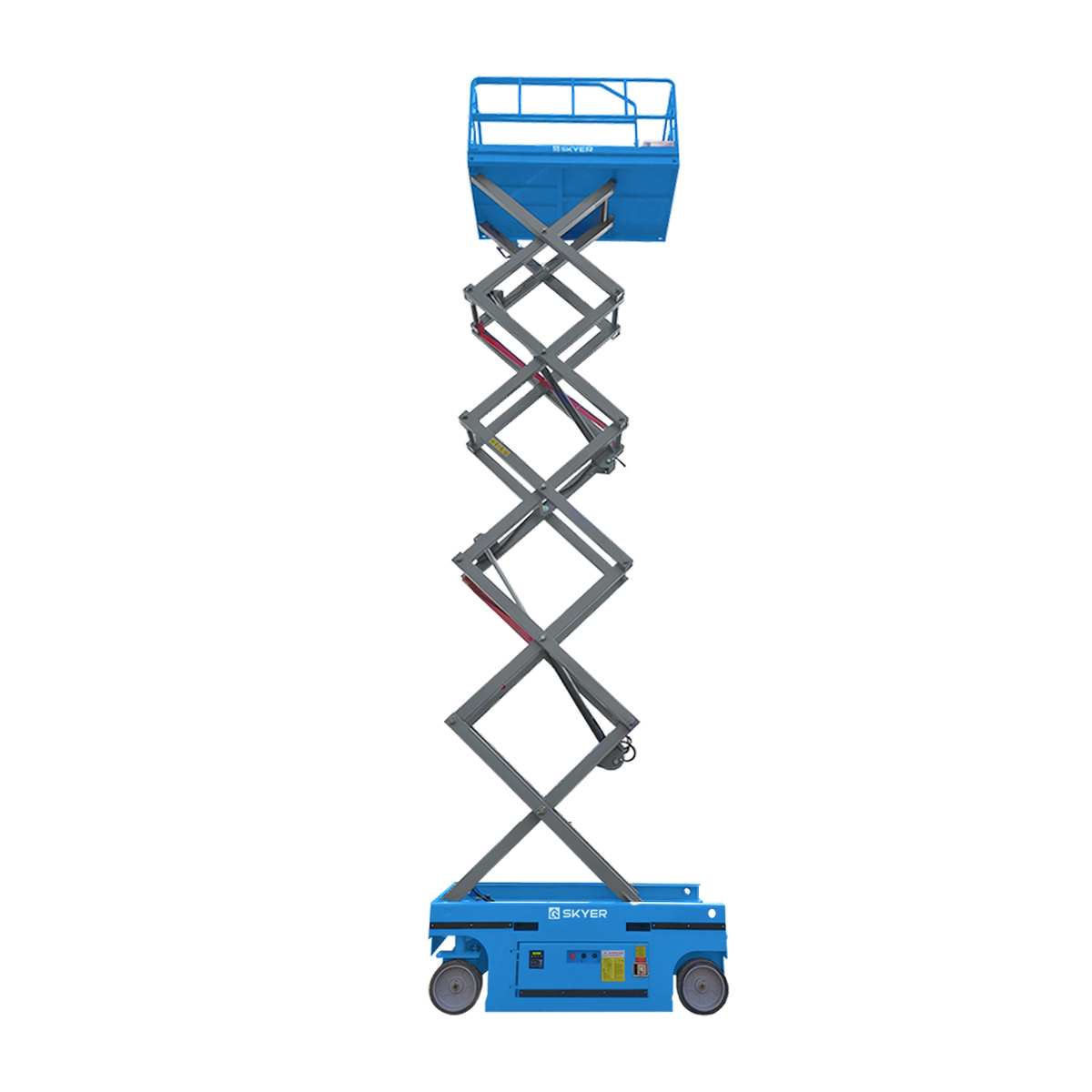 Самоходный ножничный подъемник с выдвижной платформой SKYER PL1625 li-ion
